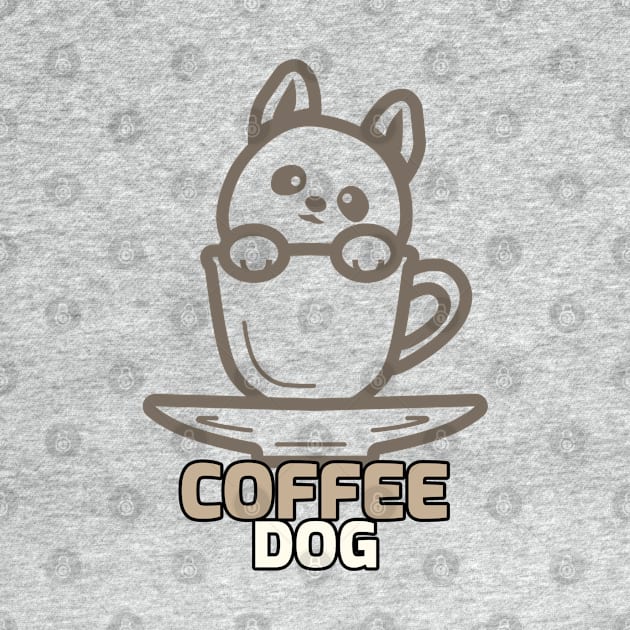 Dog Coffee Addict by NivousArts